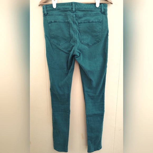 GAP 1969 Denim jegging in dark teal green, size 4, mid rise - Picture 3 of 4